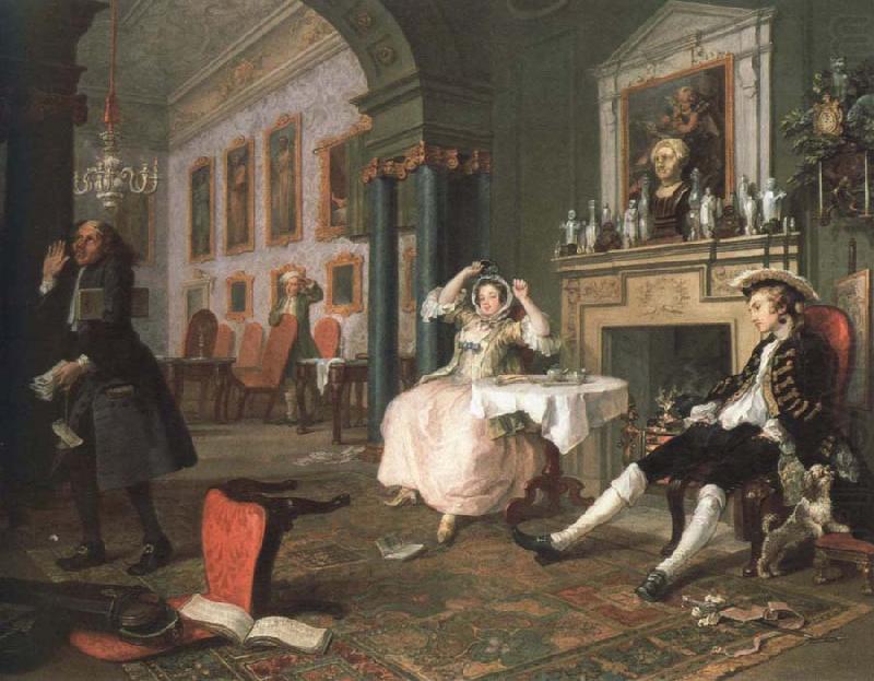 shortly after the marriage, William Hogarth